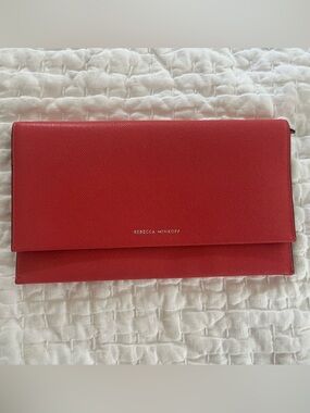 Rebecca Minkoff Pink Leather Long Wallet Clutch